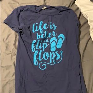 Flip flop shirt